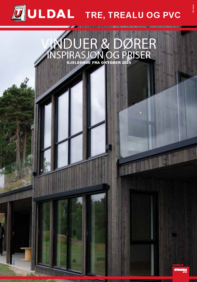 Prisliste vinduer og dører i tre og PVC