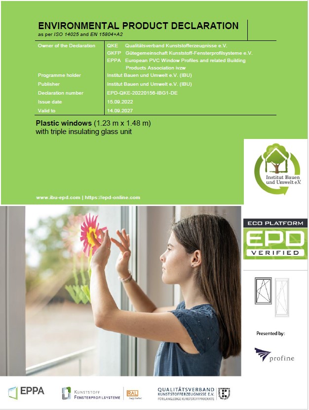 EPD 2-glazing profine PVC